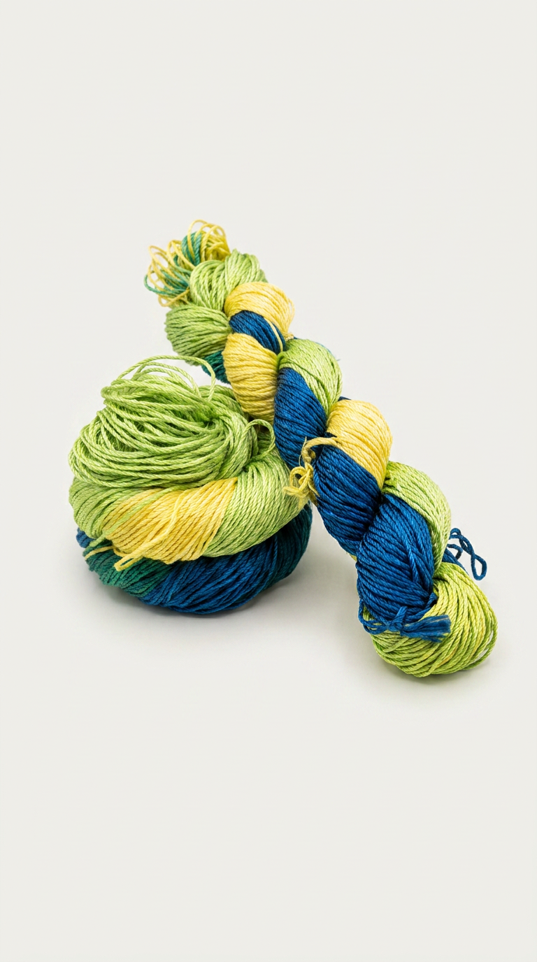 Knitsilk 3 Ply 100% Mulberry Silk Lace Weight Yarn | Perfect for Knitting, Crocheting & Weaving | Premium Quality Silk Yarn for Luxurious Projects (50g – 260 Yards, Green)