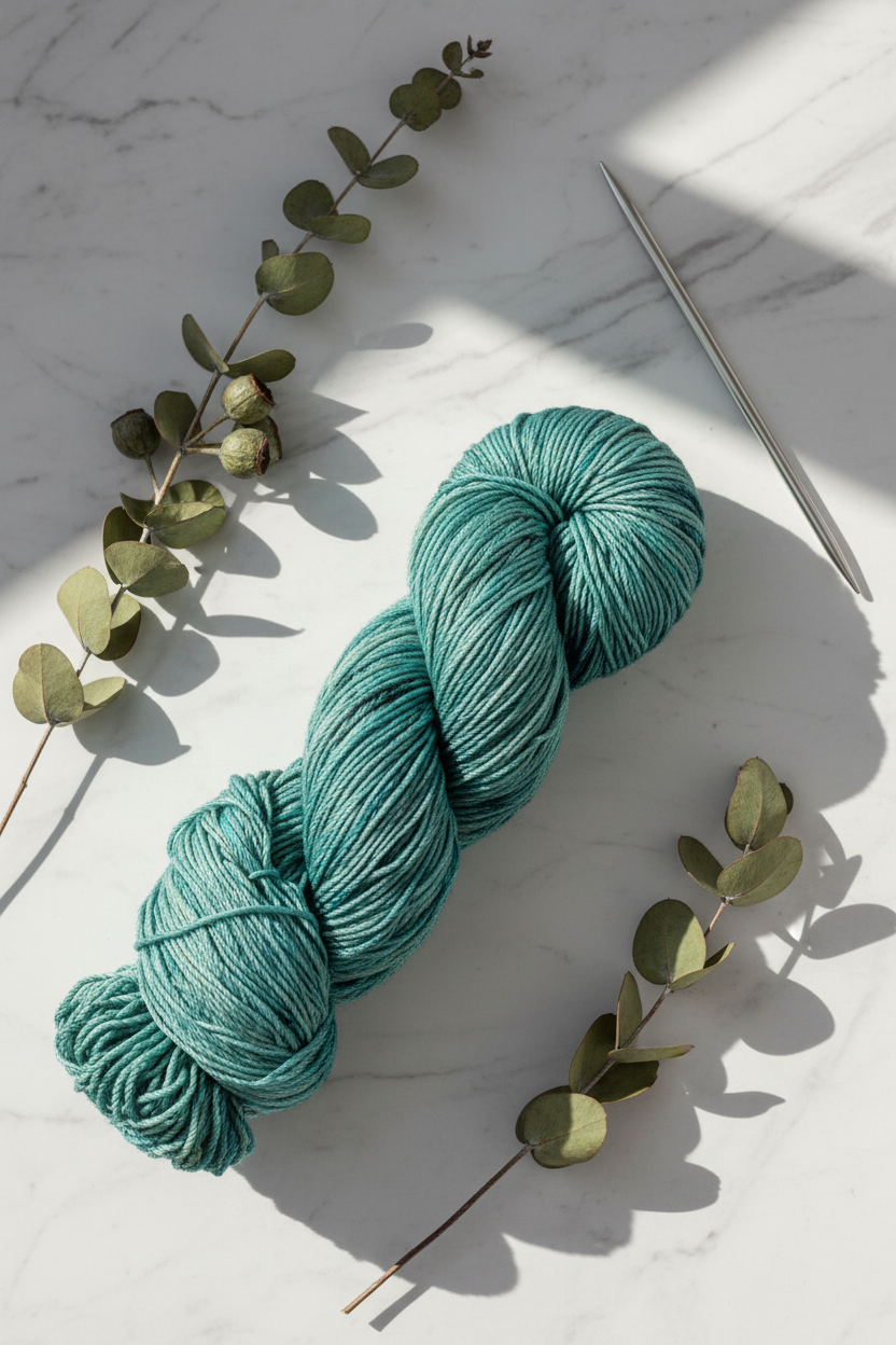 Knitsilk 3 Ply 100% Mulberry Silk Lace Weight Yarn | Perfect for Knitting, Crocheting & Weaving | Premium Quality Silk Yarn for Luxurious Projects (50g – 260 Yards, Dark Green)
