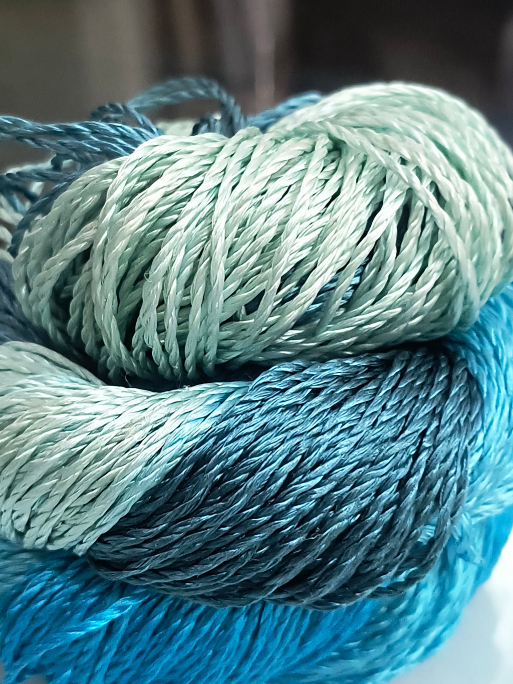 Knitsilk 3 Ply 100% Mulberry Silk Lace Weight Yarn | Perfect for Knitting, Crocheting & Weaving | Premium Quality Silk Yarn for Luxurious Projects (50g – 260 Yards, Sky Blue)