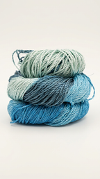 Knitsilk 3 Ply 100% Mulberry Silk Lace Weight Yarn | Perfect for Knitting, Crocheting & Weaving | Premium Quality Silk Yarn for Luxurious Projects (50g – 260 Yards, Sky Blue)