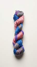Knitsilk 3 Ply 100% Mulberry Silk Lace Weight Yarn | Perfect for Knitting, Crocheting & Weaving | Premium Quality Silk Yarn for Luxurious Projects (50g – 260 Yards, Blue & Gray)