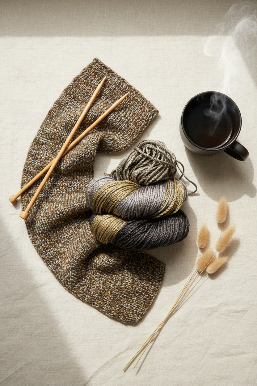 Knitsilk 3 Ply 100% Mulberry Silk Lace Weight Yarn | Perfect for Knitting, Crocheting & Weaving | Premium Quality Silk Yarn for Luxurious Projects (50g – 260 Yards, Black and Grey)