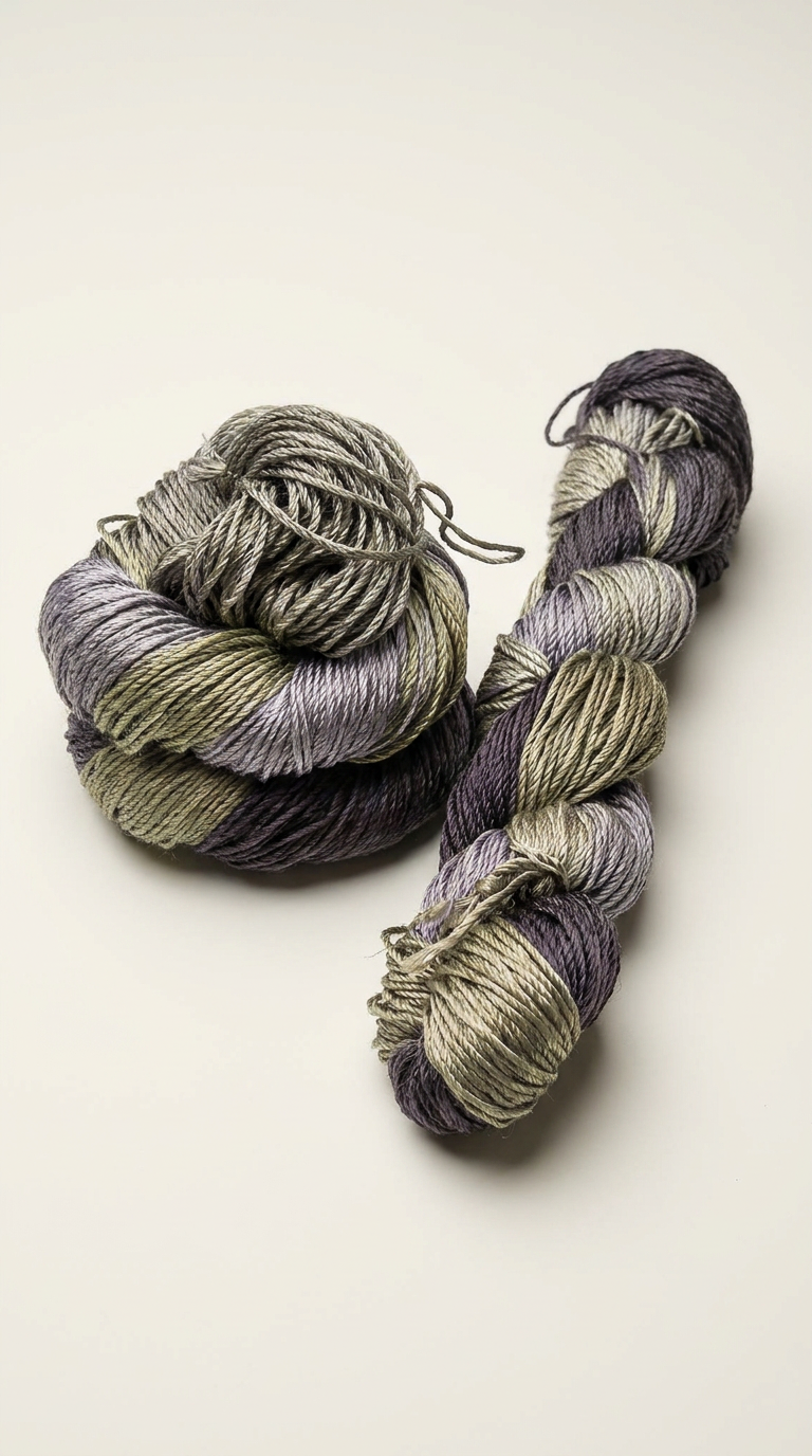 Knitsilk 3 Ply 100% Mulberry Silk Lace Weight Yarn | Perfect for Knitting, Crocheting & Weaving | Premium Quality Silk Yarn for Luxurious Projects (50g – 260 Yards, Black and Grey)