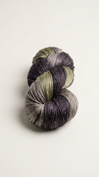 Knitsilk 3 Ply 100% Mulberry Silk Lace Weight Yarn | Perfect for Knitting, Crocheting & Weaving | Premium Quality Silk Yarn for Luxurious Projects (50g – 260 Yards, Black and Grey)