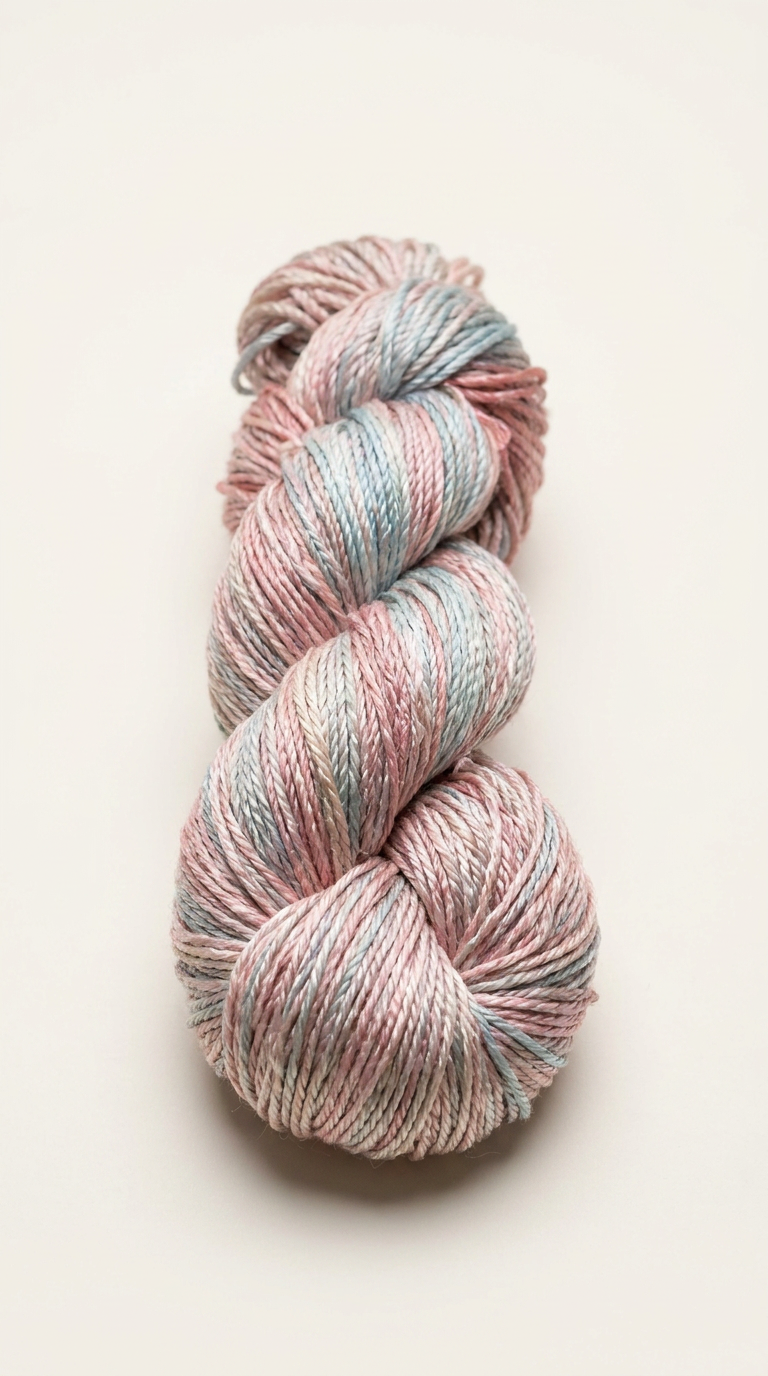 Knitsilk 3 Ply 100% Mulberry Silk Lace Weight Yarn | Perfect for Knitting, Crocheting & Weaving | Premium Quality Silk Yarn for Luxurious Projects (50g – 260 Yards, Tulips)