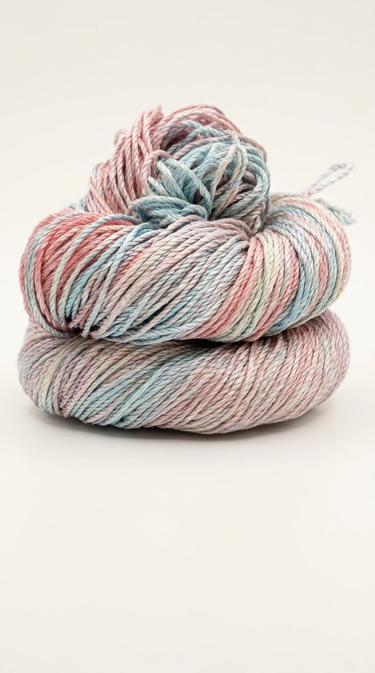 Knitsilk 3 Ply 100% Mulberry Silk Lace Weight Yarn | Perfect for Knitting, Crocheting & Weaving | Premium Quality Silk Yarn for Luxurious Projects (50g – 260 Yards, Tulips)