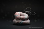 Knitsilk 3 Ply 100% Mulberry Silk Lace Weight Yarn | Perfect for Knitting, Crocheting & Weaving | Premium Quality Silk Yarn for Luxurious Projects (50g – 260 Yards, Tulips)