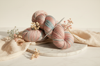 Knitsilk 3 Ply 100% Mulberry Silk Lace Weight Yarn | Perfect for Knitting, Crocheting & Weaving | Premium Quality Silk Yarn for Luxurious Projects (50g – 260 Yards, Tulips)