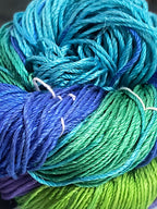 Knitsilk 3 Ply 100% Mulberry Silk Lace Weight Yarn | Perfect for Knitting, Crocheting & Weaving | Premium Quality Silk Yarn for Luxurious Projects (50g – 260 Yards, Plumbago)