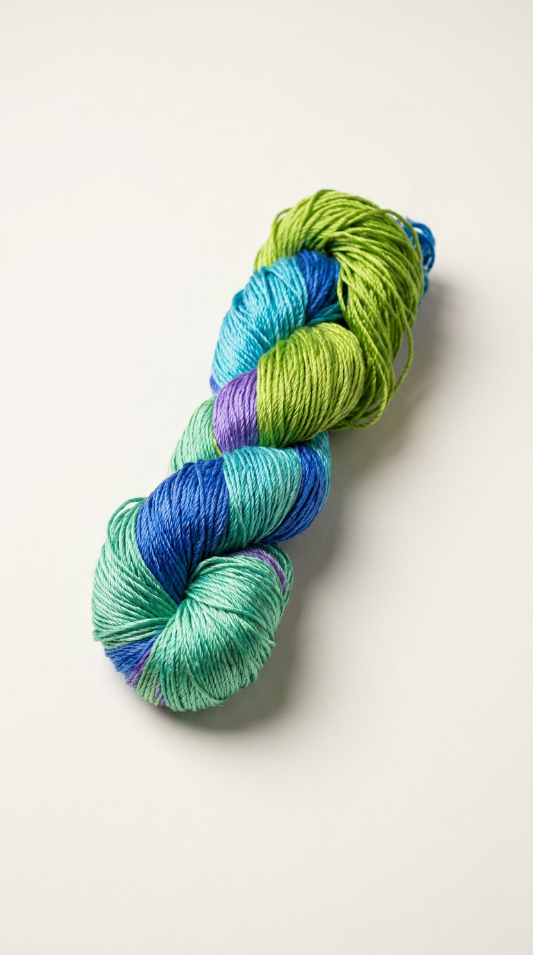 Knitsilk 3 Ply 100% Mulberry Silk Lace Weight Yarn | Perfect for Knitting, Crocheting & Weaving | Premium Quality Silk Yarn for Luxurious Projects (50g – 260 Yards, Plumbago)