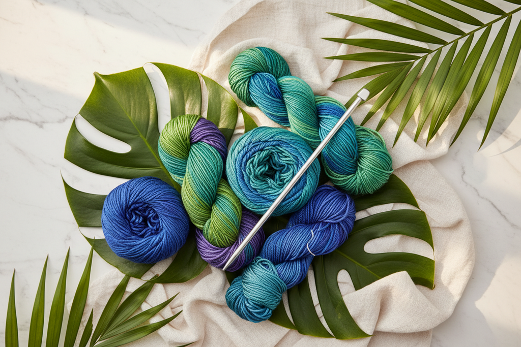 Knitsilk 3 Ply 100% Mulberry Silk Lace Weight Yarn | Perfect for Knitting, Crocheting & Weaving | Premium Quality Silk Yarn for Luxurious Projects (50g – 260 Yards, Plumbago)