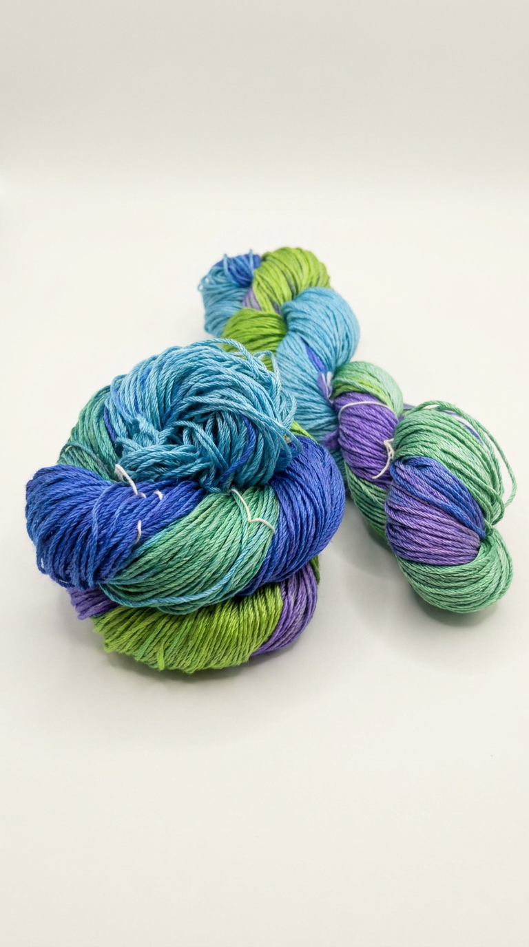 Knitsilk 3 Ply 100% Mulberry Silk Lace Weight Yarn | Perfect for Knitting, Crocheting & Weaving | Premium Quality Silk Yarn for Luxurious Projects (50g – 260 Yards, Plumbago)