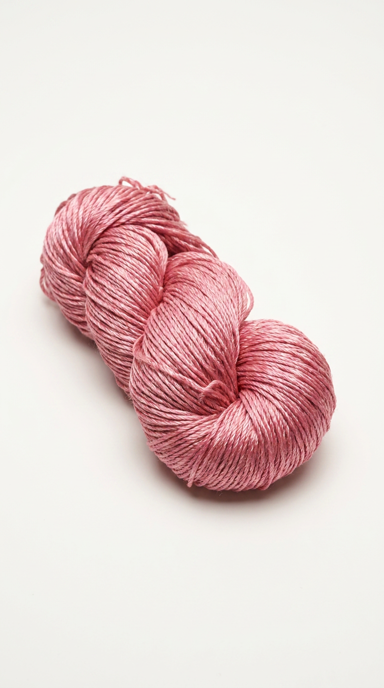Knitsilk 3 Ply 100% Mulberry Silk Lace Weight Yarn | Perfect for Knitting, Crocheting & Weaving | Premium Quality Silk Yarn for Luxurious Projects (50g – 260 Yards, Pink)