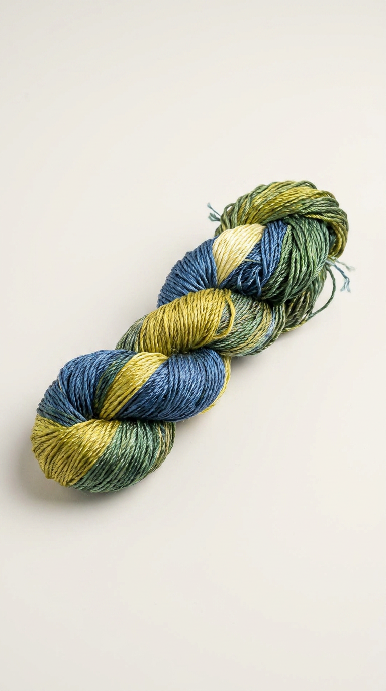 Knitsilk 3 Ply 100% Mulberry Silk Lace Weight Yarn | Perfect for Knitting, Crocheting & Weaving | Premium Quality Silk Yarn for Luxurious Projects (50g – 260 Yards, Chrysanthemum)