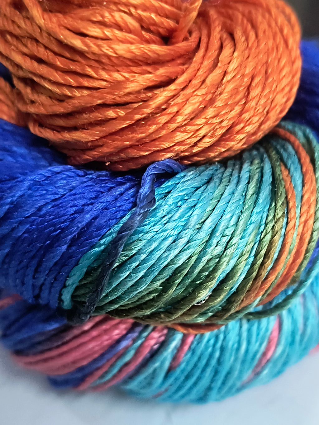 Knitsilk 3 Ply 100% Mulberry Silk Lace Weight Yarn | Perfect for Knitting, Crocheting & Weaving | Premium Quality Silk Yarn for Luxurious Projects (50g – 260 Yards, Rainbow)