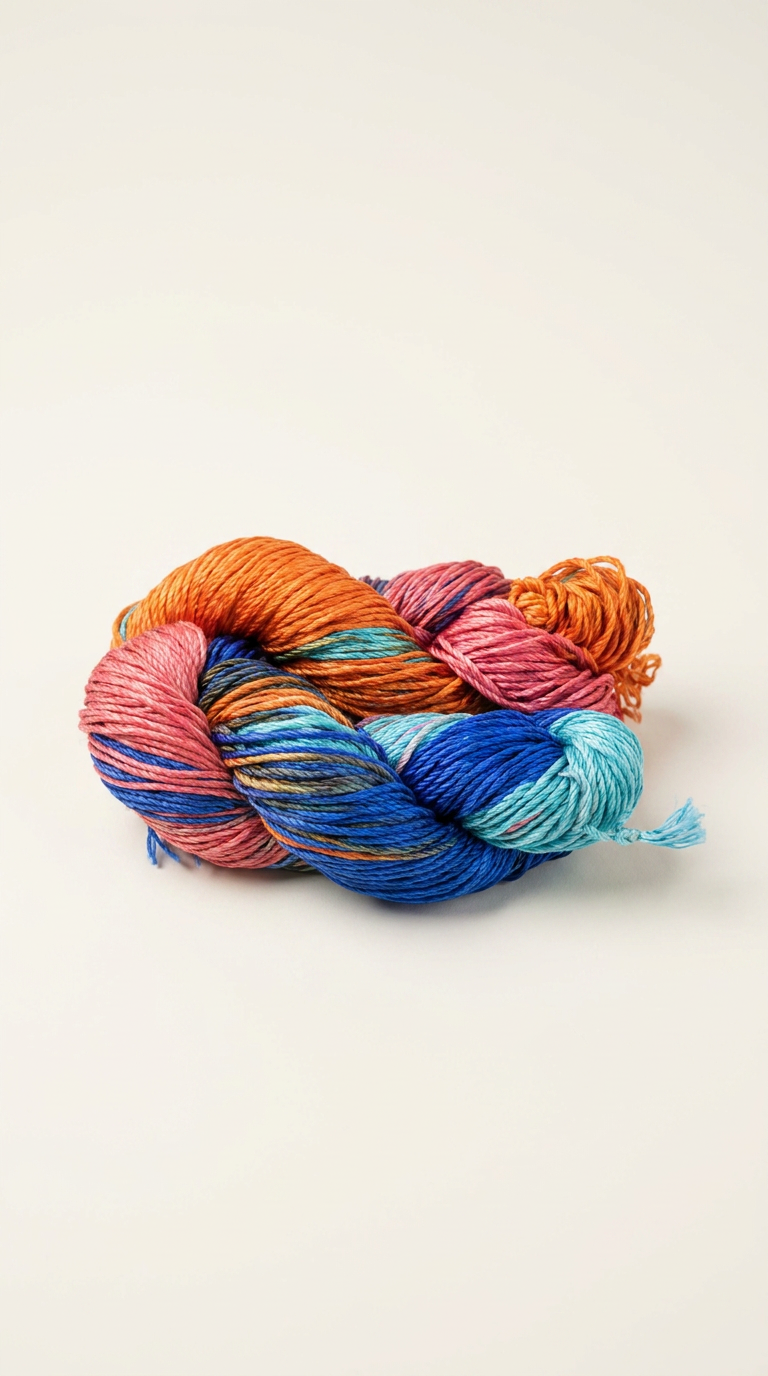 Knitsilk 3 Ply 100% Mulberry Silk Lace Weight Yarn | Perfect for Knitting, Crocheting & Weaving | Premium Quality Silk Yarn for Luxurious Projects (50g – 260 Yards, Rainbow)