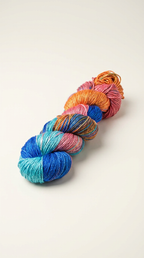 Knitsilk 3 Ply 100% Mulberry Silk Lace Weight Yarn | Perfect for Knitting, Crocheting & Weaving | Premium Quality Silk Yarn for Luxurious Projects (50g – 260 Yards, Rainbow)