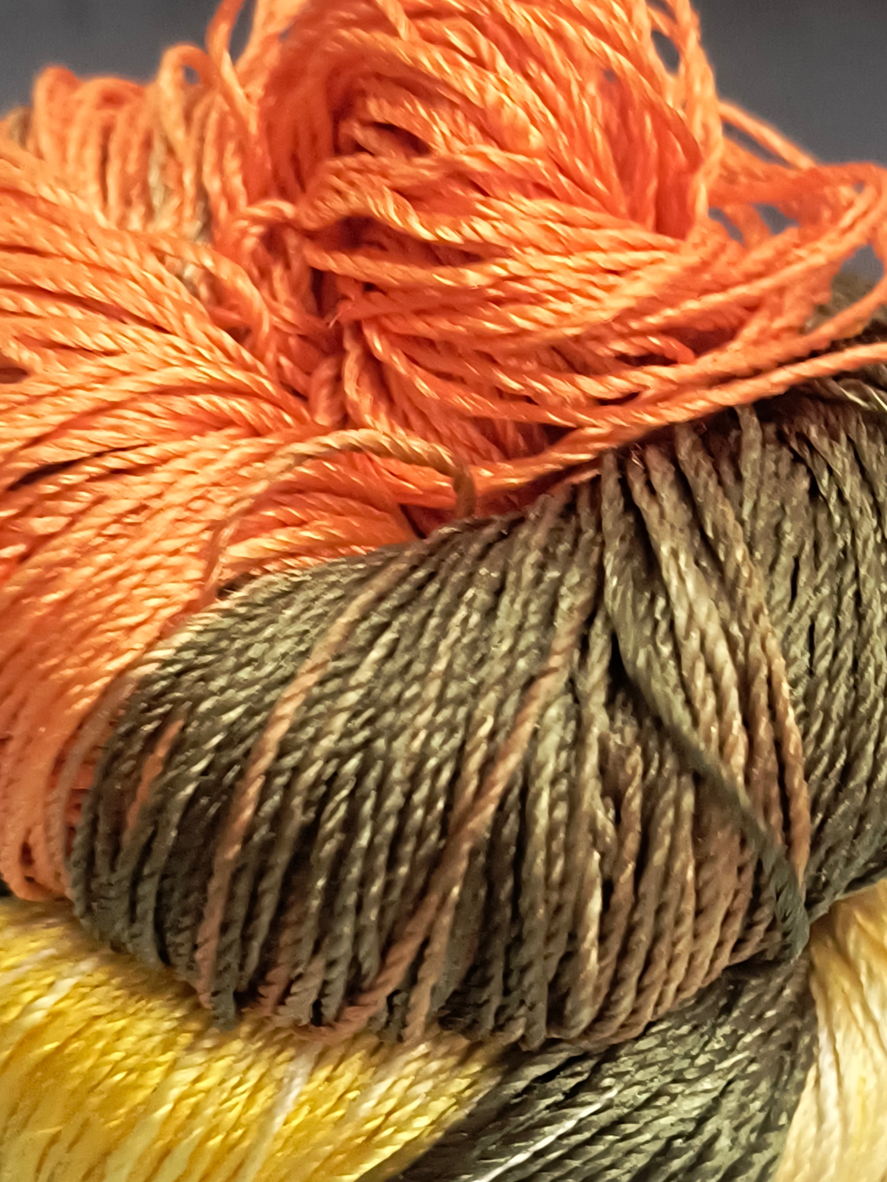 Knitsilk 3 Ply 100% Mulberry Silk Lace Weight Yarn | Perfect for Knitting, Crocheting & Weaving | Premium Quality Silk Yarn for Luxurious Projects (50g – 260 Yards, Morning Glory)