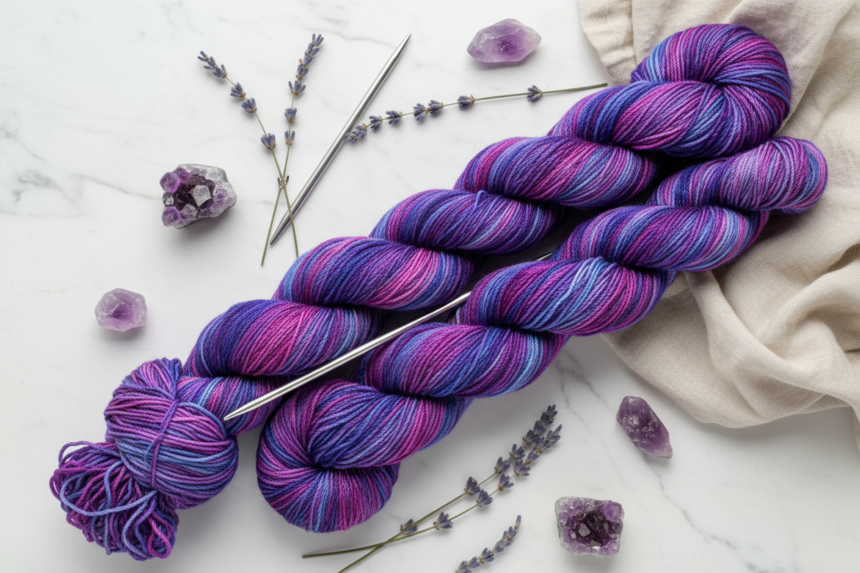 Knitsilk 3 Ply 100% Mulberry Silk Lace Weight Yarn | Perfect for Knitting, Crocheting & Weaving | Premium Quality Silk Yarn for Luxurious Projects (50g – 260 Yards, Pink and Majenta)