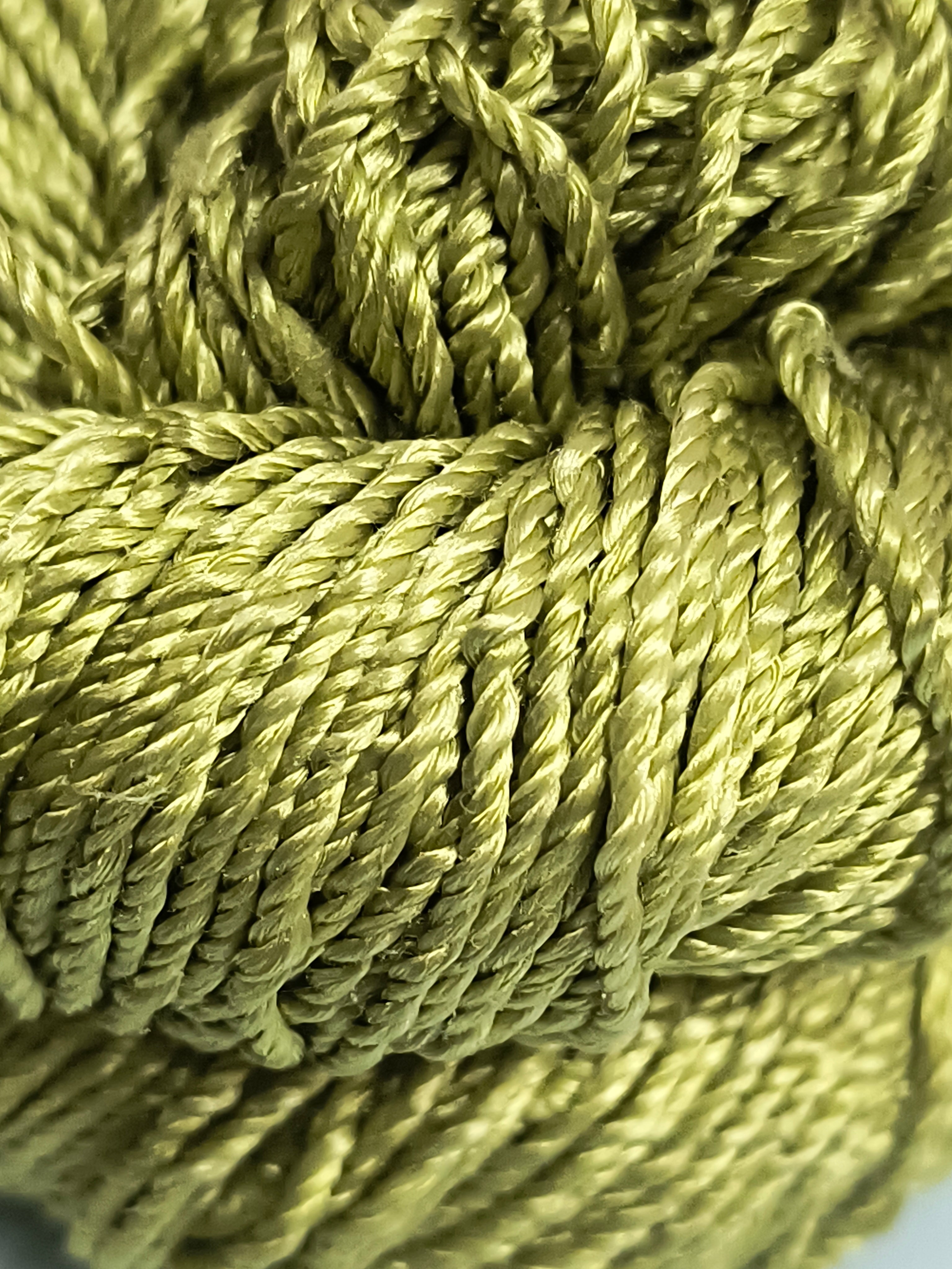 Knitsilk 3 Ply 100% Mulberry Silk Lace Weight Yarn | Perfect for Knitting, Crocheting & Weaving | Premium Quality Silk Yarn for Luxurious Projects (50g – 260 Yards, Olive Green)