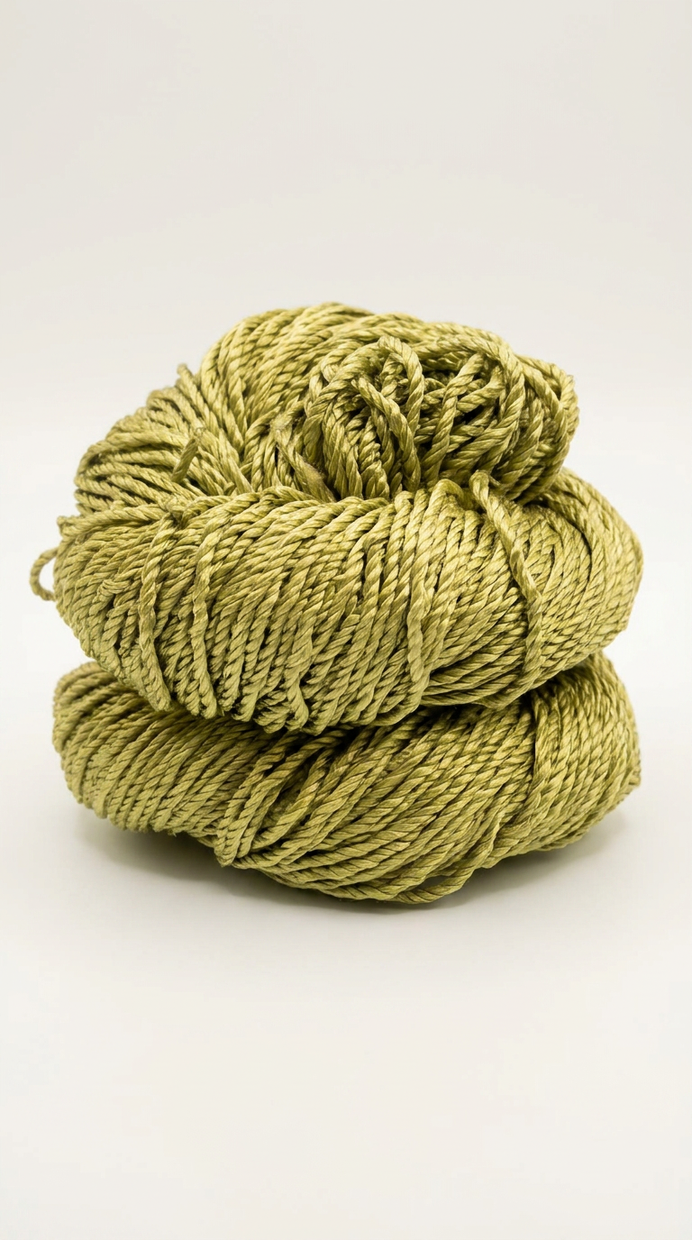 Knitsilk 3 Ply 100% Mulberry Silk Lace Weight Yarn | Perfect for Knitting, Crocheting & Weaving | Premium Quality Silk Yarn for Luxurious Projects (50g – 260 Yards, Olive Green)