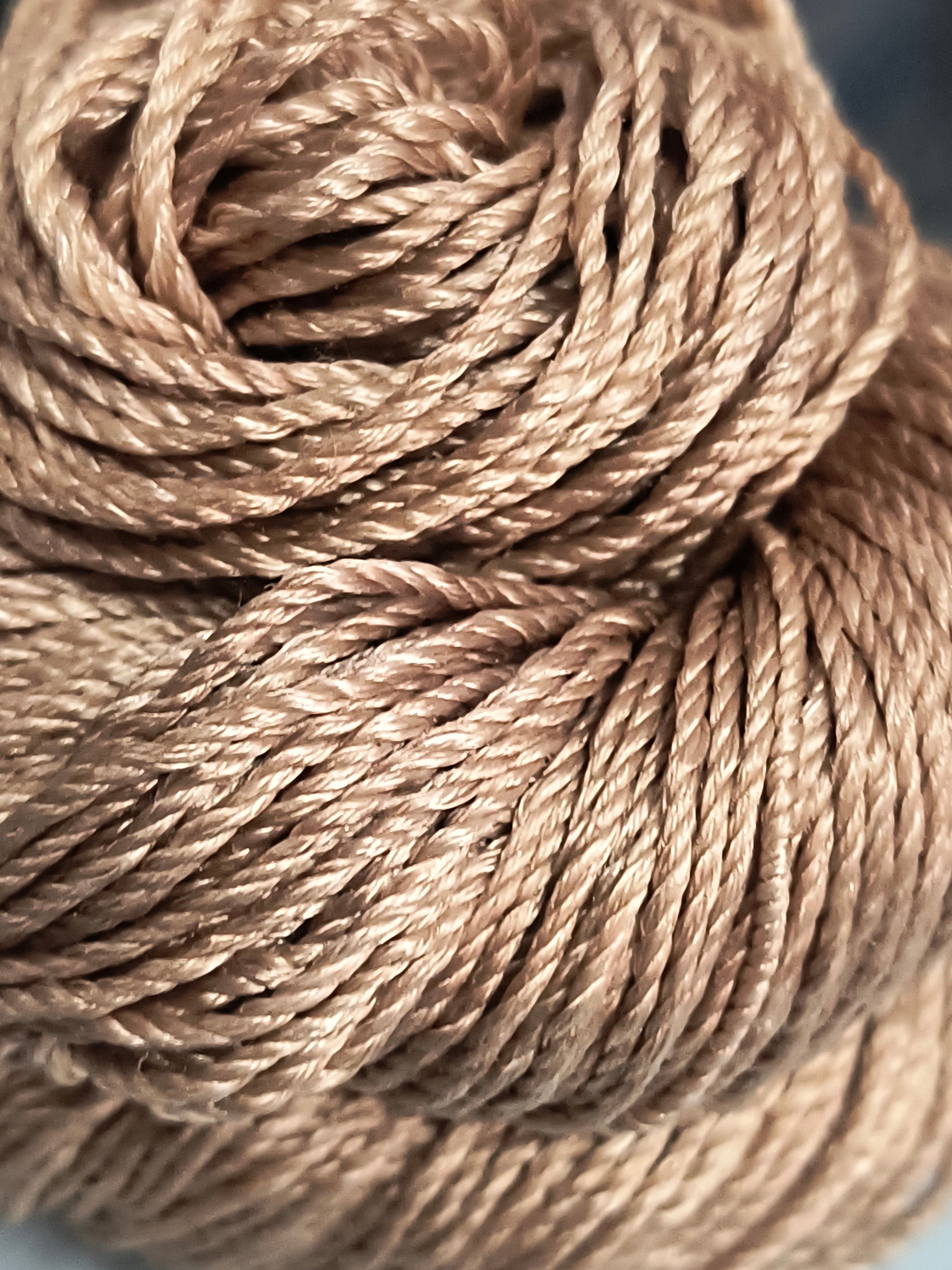 Knitsilk 3 Ply 100% Mulberry Silk Lace Weight Yarn | Perfect for Knitting, Crocheting & Weaving | Premium Quality Silk Yarn for Luxurious Projects (50g – 260 Yards, Beige)