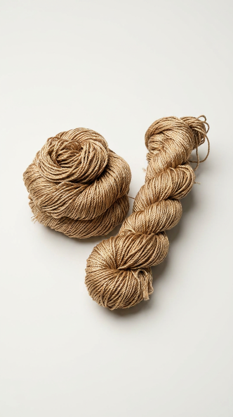 Knitsilk 3 Ply 100% Mulberry Silk Lace Weight Yarn | Perfect for Knitting, Crocheting & Weaving | Premium Quality Silk Yarn for Luxurious Projects (50g – 260 Yards, Beige)