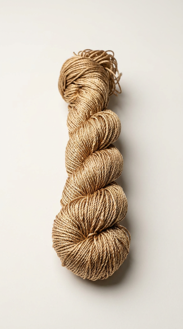 Knitsilk 3 Ply 100% Mulberry Silk Lace Weight Yarn | Perfect for Knitting, Crocheting & Weaving | Premium Quality Silk Yarn for Luxurious Projects (50g – 260 Yards, Beige)