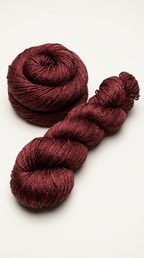Knitsilk 3 Ply 100% Mulberry Silk Lace Weight Yarn | Perfect for Knitting, Crocheting & Weaving | Premium Quality Silk Yarn for Luxurious Projects (50g – 260 Yards, Plum)