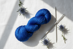 Knitsilk 3 Ply 100% Mulberry Silk Lace Weight Yarn | Perfect for Knitting, Crocheting & Weaving | Premium Quality Silk Yarn for Luxurious Projects (50g – 260 Yards, Royal blue)