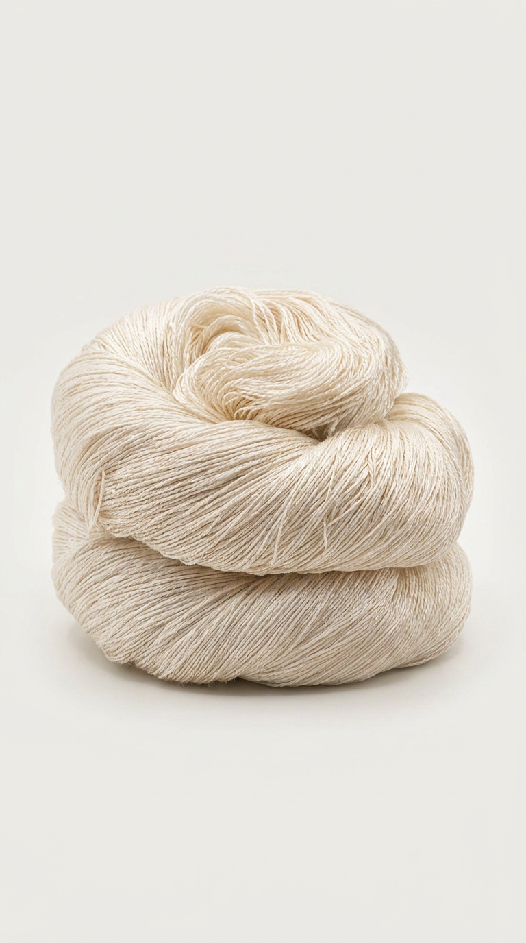 KNITSILK 100% Mulberry Silk Yarn 20/2 Undyed – 100g / ~1,000 Yards