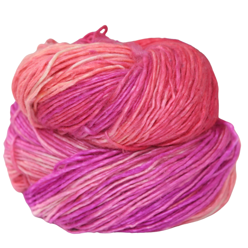 Knitsilk Recycled Mulberry Silk Roving Worsted Yarn — Hand-Dyed | 100g / 225 Yds | Lisbon