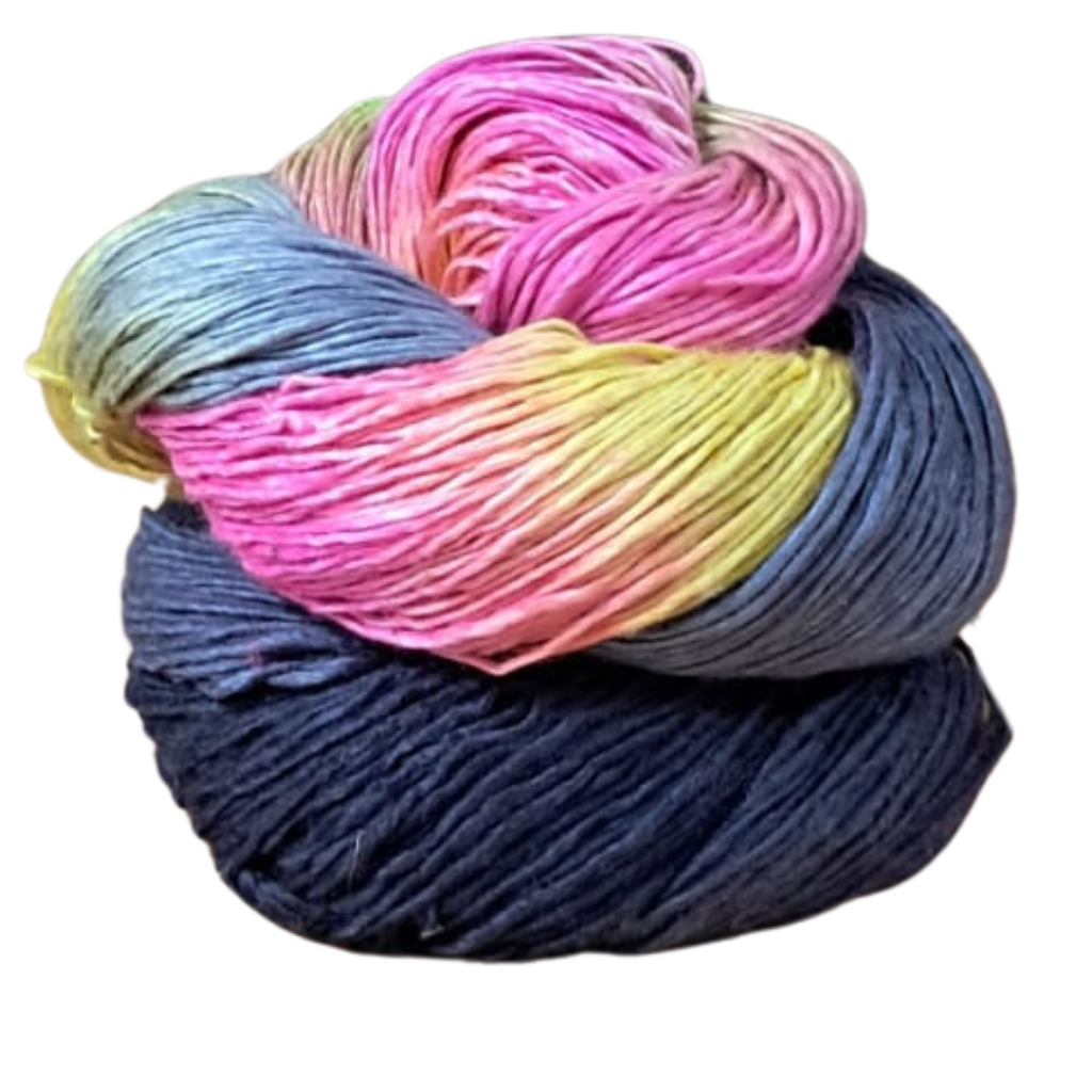 Knitsilk Recycled Mulberry Silk Roving Worsted Yarn — Hand-Dyed | 100g / 225 Yds | Nairobi