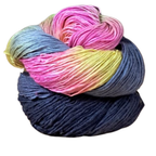 Knitsilk Recycled Mulberry Silk Roving Worsted Yarn — Hand-Dyed | 100g / 225 Yds | Nairobi