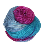 Knitsilk Recycled Mulberry Silk Roving Worsted Yarn — Hand-Dyed | 100g / 225 Yds | Cancun