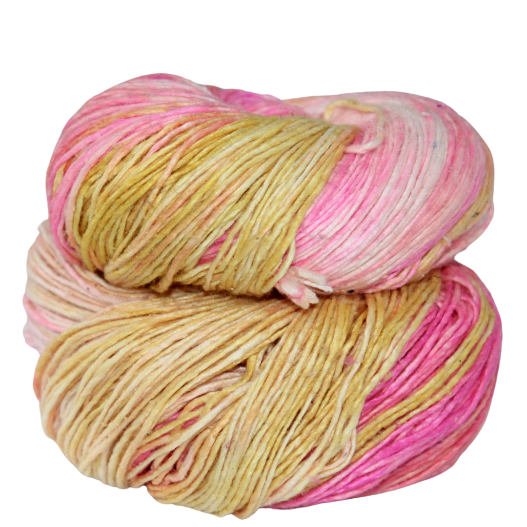 Knitsilk Recycled Mulberry Silk Roving Worsted Yarn — Hand-Dyed | 100g / 225 Yds | Jordan