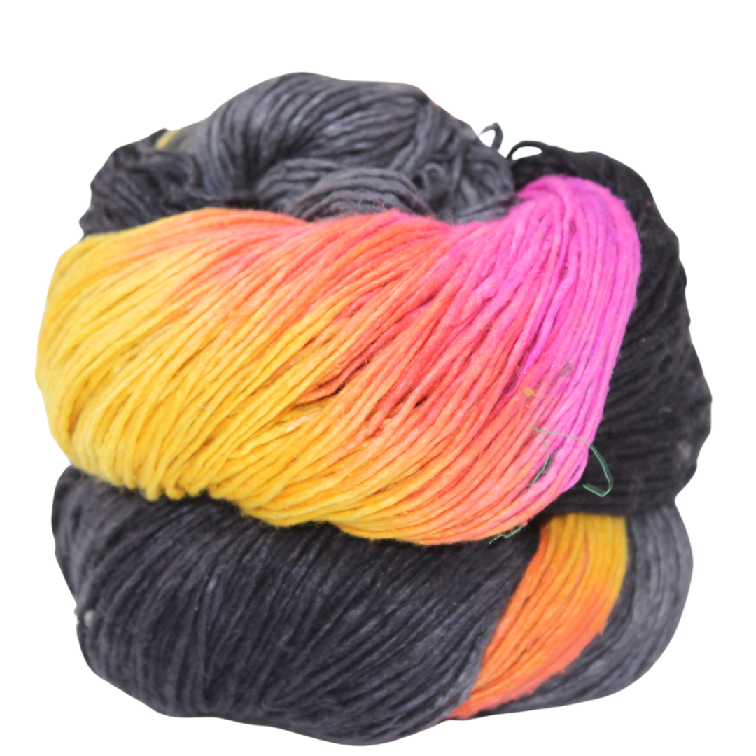 Knitsilk Recycled Mulberry Silk Roving Worsted Yarn — Hand-Dyed | 100g / 225 Yds | London