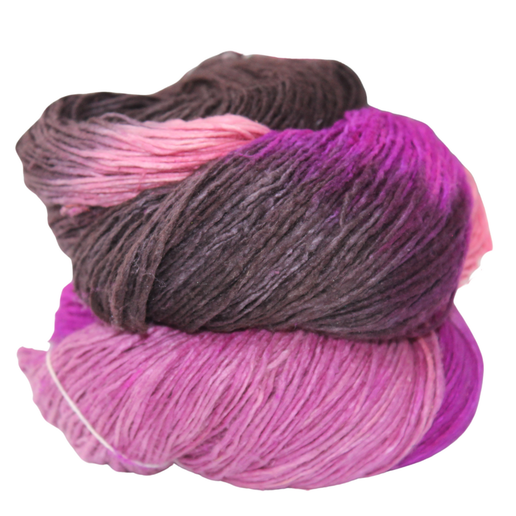 Knitsilk Recycled Mulberry Silk Roving Worsted Yarn — Hand-Dyed | 100g / 225 Yds |  Tokyo