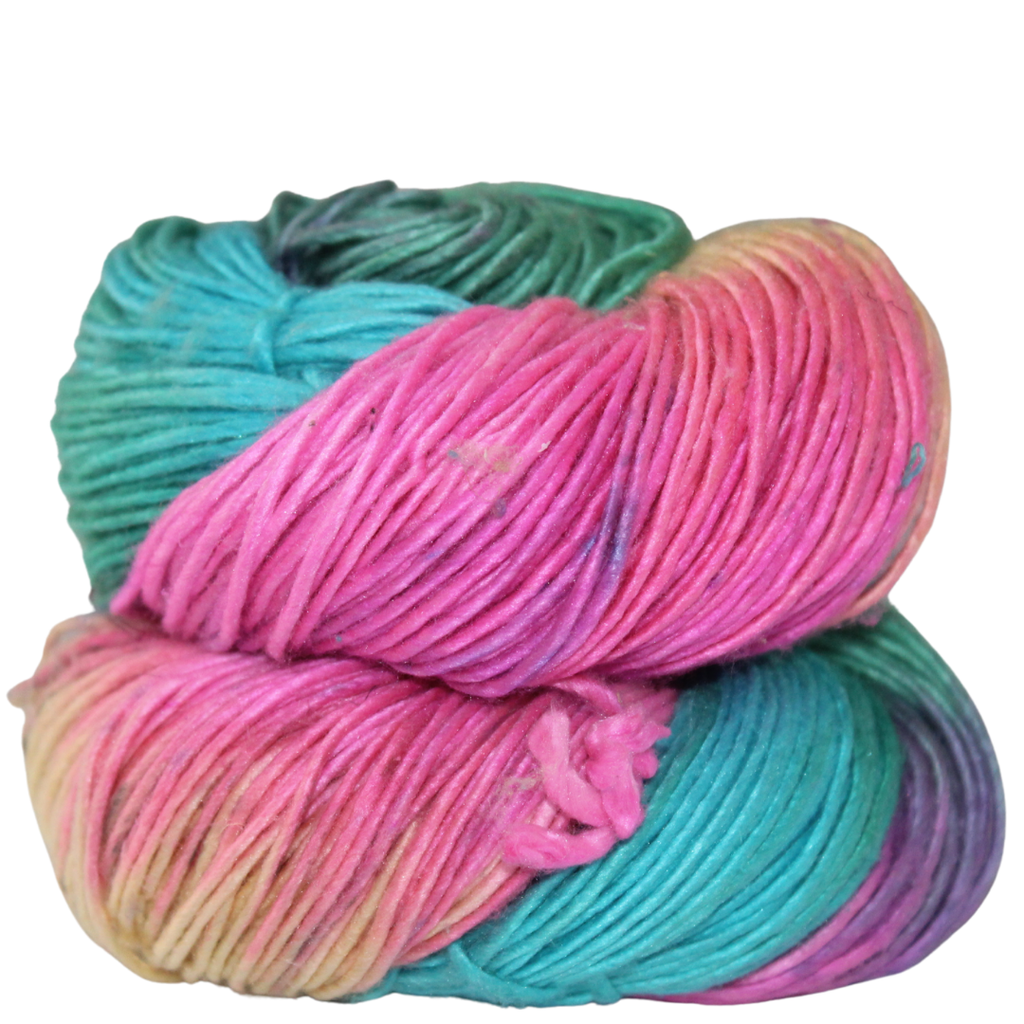 Knitsilk Recycled Mulberry Silk Roving Worsted Yarn — Hand-Dyed | 100g / 225 Yds |  Agra