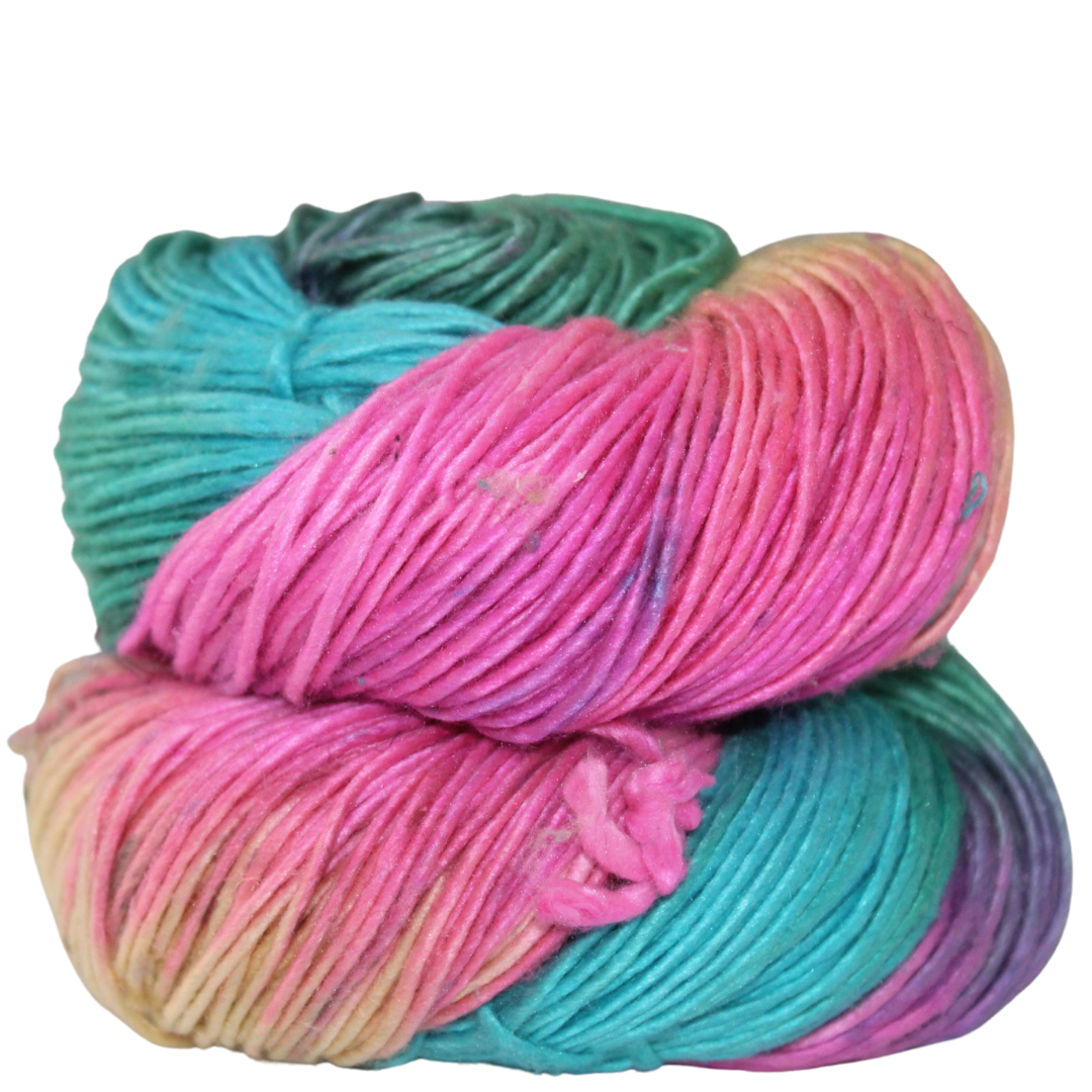 Knitsilk Recycled Mulberry Silk Roving Worsted Yarn — Hand-Dyed | 100g / 225 Yds |  Agra