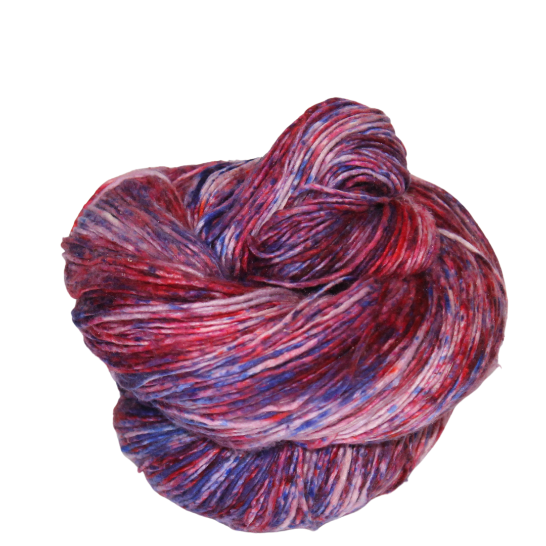 Knitsilk Recycled Mulberry Silk Roving Worsted Yarn — Hand-Dyed | 100g / 225 Yds | Toronto