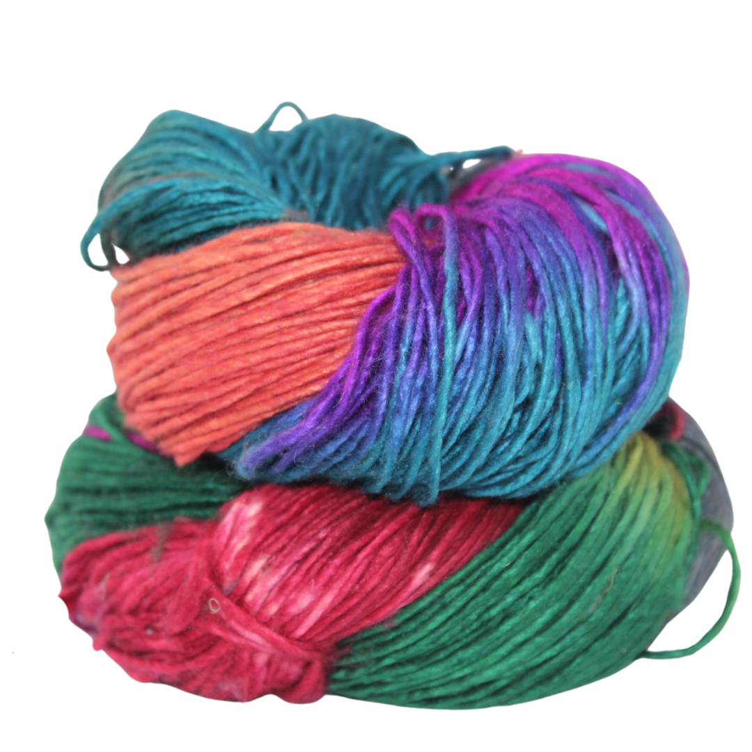 Knitsilk Recycled Mulberry Silk Roving Worsted Yarn — Hand-Dyed | 100g / 225 Yd | Amsterdam