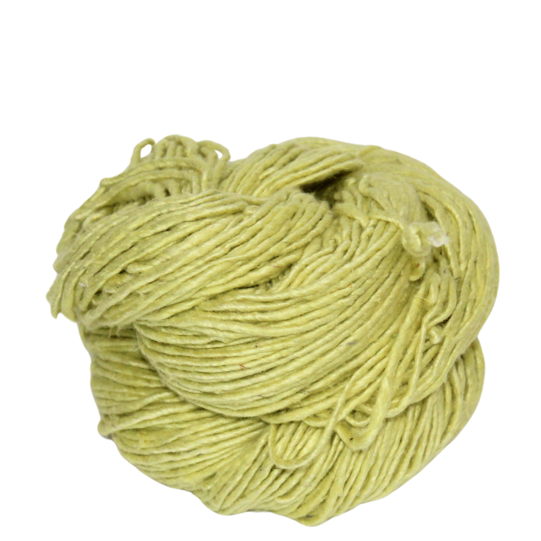 Knitsilk Recycled Mulberry Silk Roving Worsted Yarn — Hand-Dyed | 100g / 225 Yd | Neon Gleam