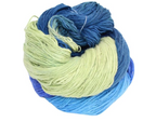 Knitsilk Recycled Mulberry Silk Roving Worsted Yarn — Hand-Dyed | 100g / 225 Yd | OCEAN OF WHISPER