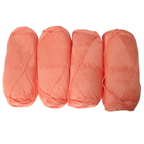 Knitsilk CottonMuse – 100% Gassed Mercerized Cotton Yarn| 4 x 75g (Total 1528 Yards), Soft, Matte Finish, Peach | Premium Crochet Thread for Apparel & DIY Crafts | Pack of 4