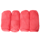Knitsilk CottonMuse – 100% Gassed Mercerized Cotton Yarn| 4 x 75g (Total 1528 Yards), Soft, Matte Finish, Dark peach | Premium Crochet Thread for Apparel & DIY Crafts | Pack of 4