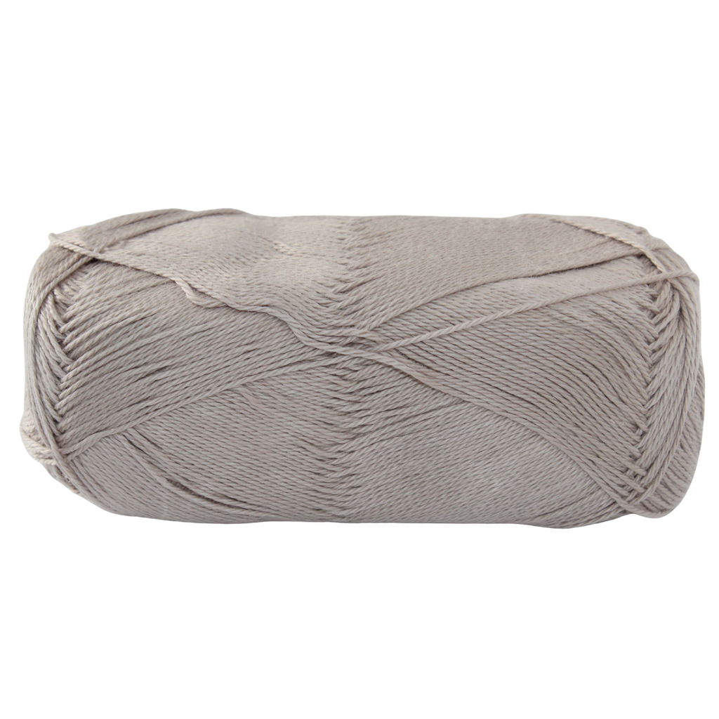 Knitsilk CottonMuse – 100% Gassed Mercerized Cotton Yarn| 4 x 75g (Total 1528 Yards), Soft, Matte Finish, Grey | Premium Crochet Thread for Apparel & DIY Crafts | Pack of 4