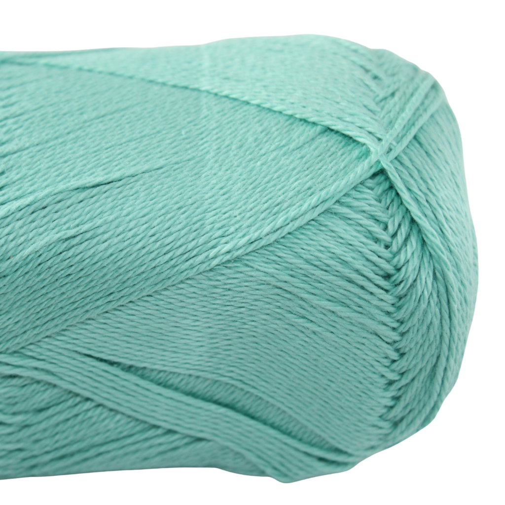 Knitsilk CottonMuse – 100% Gassed Mercerized Cotton Yarn| 4 x 75g (Total 1528 Yards), Soft, Matte Finish, Light green | Premium Crochet Thread for Apparel & DIY Crafts | Pack of 4