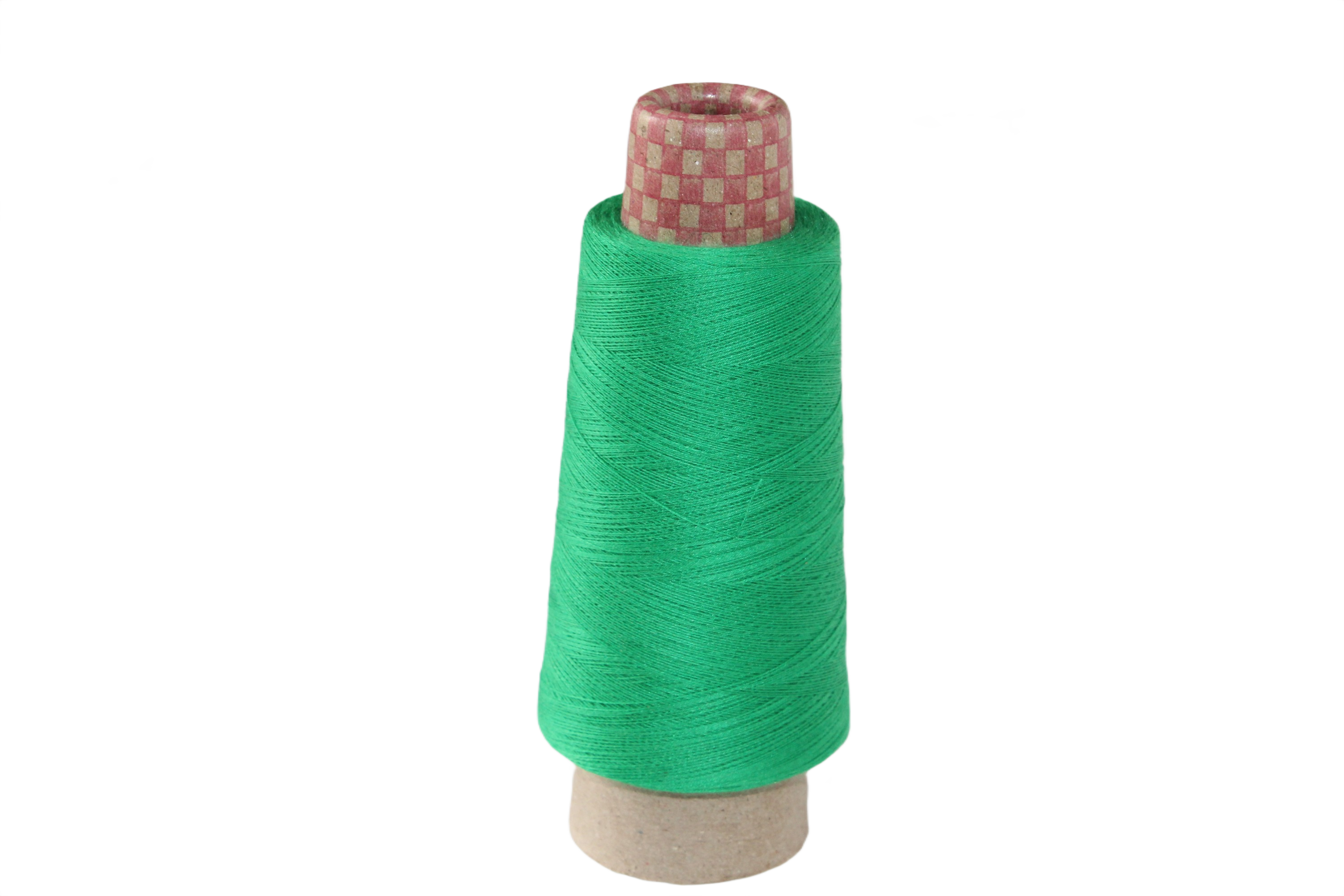 Knitsilk Silk Cotton Blend Yarn – Green | 2/60NM Ultra-Fine Thread | 1400+ Yards | 50g