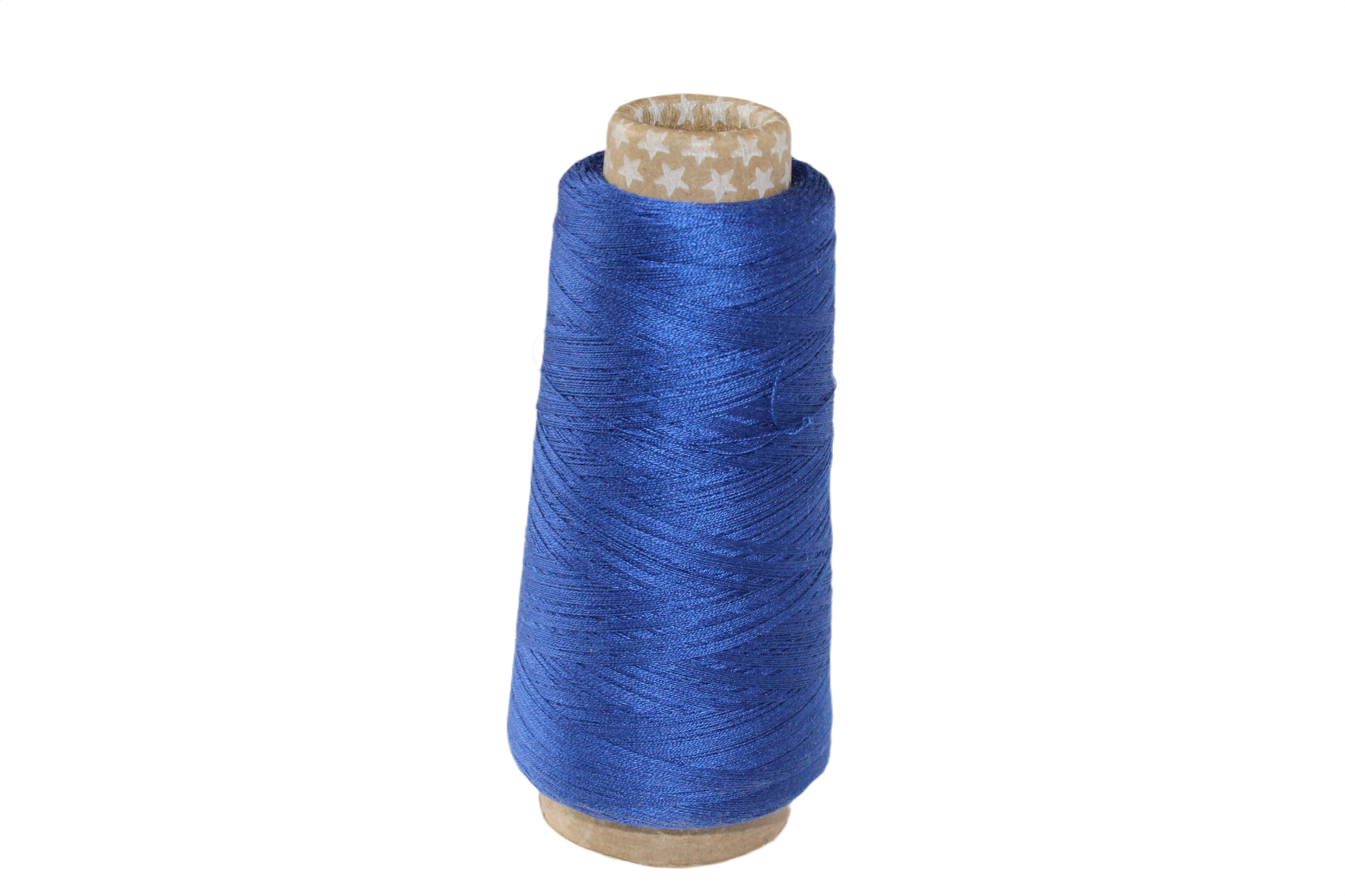 Knitsilk Silk Cotton Blend Yarn – Navy Blue | 2/60NM Ultra-Fine Thread | 1400+ Yards | 50g